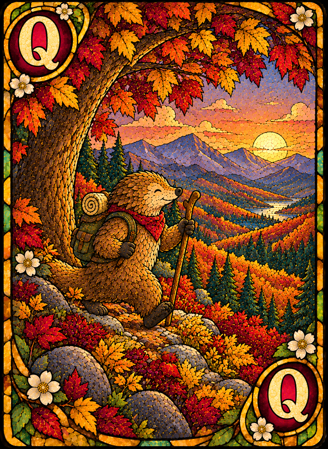 Queen Seed card, Pango hiking